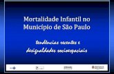 Mortalidade Infantil no Município de São Paulo tendências ...€¦ · Coeficiente de Mortalidade Infantil segundo áreas de exclusão/inclusão, CRS Norte, MSP, 2012** Fonte: SINASC/SIM/PRO-AIM
