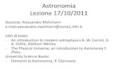 Astronomia Lezione 17/10/2011oberon.roma1.infn.it/alessandro/Astronomia_5.pdf · 2011. 10. 21. · Astronomia Lezione 17/10/2011 Docente: Alessandro Melchiorri e.mail:alessandro.melchiorri@roma1.infn.it