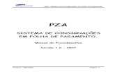 PZA - Sistema de Consignaأ§أµes em Folha de Pagamento Folha de Pagamento, pelas Entidades Consignatأ،rias