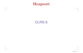 CLRS 6 - Instituto de Matemática e Estatística | IME-USPcris/aulas/13_1_338/slides/aula9.pdf · Desce-Heap Recebe A[1..m] e i ≥1 tais que subárvores com raiz 2i e 2i+1 são heaps
