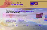 BOLETIM DA ABTPé · Curso "O Pé Plano" recebeu 382 participantes em São Paulo ... os achados da ultrassonografia e ressonância nuclear magnética, e fisioterapeutas discutindo
