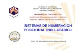 SISTEMAS DE NUMERACIÓN POSICIONAL INDOPOSICIONAL …ma1fegan/2010-2011/md/Temas/Tema-1/Sistema-de-numeracio… · SISTEMAS DE NUMERACIÓN POSICIONAL INDOPOSICIONAL INDO--ARÁBIGOARÁBIGO