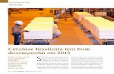 Celulose brasileira tem bom desempenho em 2013 S - Revista O Papel … · 2014. 2. 18. · câmbio apreciado e volumes estáveis, a receita de exportação destacou-se como o grande
