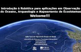 Introdução à Robótica para aplicações em Observação do ... · do Oceano, Arqueologia e Mapeamento de Ecosistemas Laboratório de Sistemas e Tecnologias Subaquáticas Porto