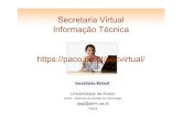 Secretaria Virtual Informação Técnica ... · Consulta de Inscrições para 2004/2005, permite ao aluno consultar todas as disciplinas, a que se inscreveu, para o novo ano lectivo,