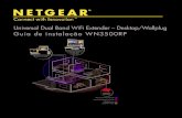 Universal Dual Band WiFi Extender – …...Universal Dual Band WiFi Extender – Desktop/Wallplug Guia de instalação WN3500RP Alcance sem fio ampliado Alcance do roteador existente