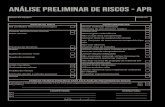 Análise Preliminar de Riscos - APR · Análise Preliminar de Riscos - APR. Title: Sem título-1 Author: Guto Created Date: 8/19/2019 5:56:12 PM ...