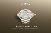 Lady-Datejust - assets.rolex.com€¦ · Lady-Datejust em Rolesor amarelo apresenta um mostrador Diamantes em engastes de ouro 18 quilates e uma pulseira Oyster. Os reflexos da luz