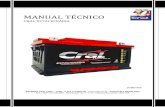 MANUAL TÉCNICO - Cralcral.com.br/downloads/Manual Baterias Cral Estacionaria.pdf · Este manual tem como objetivo oferecer informações básicas sobre o funcionamento, construção,