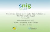 Panorama actual e evolução dos metadados INSPIRE em Portugal · REGULAMENTO (UE) N. o 1089/2010 DA COMISSÃO de 23 de Novembro de 2010 que estabelece as disposições de execução