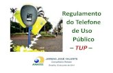 Regulamento do Telefone de Uso Público TUP · 2014. 6. 18. · Regulamento do Telefone de Uso Público - TUP 5. Preservação das regras do cartão indutivo até a implantação