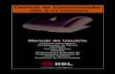 Manual do Usuário - HDL...Central Telefônica Facilitare 4-12 1 Manual do Usuário Utilização deste Manual Configurações de Fábrica Instalação Funções Básicas Funções