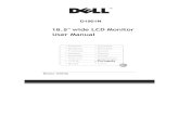 Dell D1901N monitor User Manual · 2013. 12. 31. · estes danificarão o gabinete. Como uma precaução de segurança, sempre disconecte o monitor antes de limpá-lo. COMO AJUSTAR