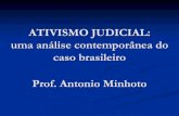 ATIVISMO JUDICIAL: uma análise contemporânea …...Prof. Antonio Minhoto Montesquieu disseminou a ideia de repartição do poder estatal como forma de limitar o exercício desse