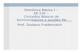 Eletrônica Básica I – EE 530 – Conceitos Básicos de …gf/aula5.pdf · 2009. 4. 20. · Diodo Schottky: é formado colocando-se um metal em contato com um material semicondutor.