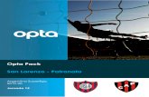 Opta Pack San Lorenzo - Patronato€¦ · 2 San Lorenzo – Patronato Argentina Superliga 2019-2020 – Jornada 15 1. Historial ante Patronato en Primera División..... 3