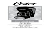 MODEL BVSTDC3401 MODELO - Oster Latino · cafetera para 5 tazas lea todas las instrucciones antes de usar manual de instruções cafeteira com capacidade para 15 xÍcaras leia todas