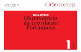 da Legislação Portuguesa 1cedis.fd.unl.pt/.../uploads/2015/02/Boletim-n.º-1.pdf · 2015. 2. 12. · Boletim Nº 1 Novembro de 2008 Observatório da Legislação Portuguesa 7 BOLETIm