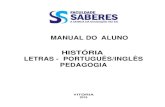 MANUAL DO ALUNO HISTÓRIA LETRAS - PORTUGUÊS/INGLÊS … · 6.5 PROVA SUBSTITUTIVA ... Português e Inglês, bem como seus processos de ensino, modos de aprendizagem e elaboração