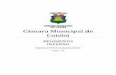 Câmara Municipal de Cuiabá - WordPress.com...Art. 1º O Regimento Interno da Câmara Municipal de Cuiabá passa a vigorar na conformidade do texto anexo. Art. 2 º Esta Resolução
