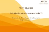PMTI 01/2016 Painéis de Monitoramento da TI · 2019. 9. 6. · monitoramento dos projetos em andamento 12/2015 78,00% catÁlogo de compras de ti – ccti em andamento 12/2015 0,00%