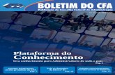 New Plataforma do Conhecimento - CFAcfa.org.br/wp-content/uploads/2018/02/boletim48.pdf · 2018. 2. 8. · Boletim do CFA - Ano XI - Edição n° 48 - Abril de 2011 22 EDITORIAL ifundir