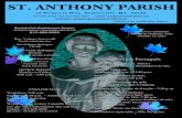 ST. ANTHONY PARISH - The Pilot€¦ · Avisos Paroquiais as 9:00p.m. em uma das salas da catequese, curso de FEIRA DE SÁUDE SomerVIVA- da Cidade de Somernille e do Departamento de