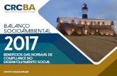 BALANÇO SOCIOAMBIENTAL 2017 BALANCO 2017 - CRC - 05... · 2019. 8. 29. · exercer o voto. Os pleitos promovem, alternadamente, a renovação de 1/3 (um terço) e de 2/3 (dois terços).
