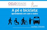 A pé e bicicleta · 2018. 3. 7. · Apresentação Cidadeap ... Lei do Programa Bike SP (setembro) | 2016 – Eleições municipais e coalizões de mobilidade ... (sociedade): Campanha