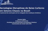 Tecnologias Disruptivas de Baixo Carbono em Setores Chaves ...€¦ · Inovar e crescer, construindo um país melhor Florianópolis, 16 a 18 de maio de 2018 O mundo está em rápida