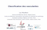 New Classification des vascularites · 2014. 1. 20. · Nomenclature of Vasculitides –1994 –Révisée en 2012 . 1990 ACR Classification Pas maladie de Behcet, pas ANCA, IgA, cryo,