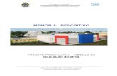 MEMORIAL DESCRITIVO - Prefeitura Municipal de Monte Alto - Cidade de ...montealto.sp.gov.br/site/wp-content/uploads/2020/02/Anexo-III-Mem… · Caracterização e Dimensão dos Componentes