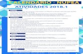 CALENDÁRIO - NUPEAfacene.com.br/wp-content/uploads/2018/01/CALENDARIO... · 2018. 8. 7. · CALENDÁRIO - NUPEA ATIVIDADES 2018.2 01 – Apresentação do projeto Trote Solidário