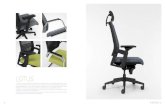LOTUS - movelobo.com€¦ · A Lotus é um gama completa de cadeiras para escritório que inclui a solução giratória bem como fixa. Ambas as versões foram também desenvolvidas