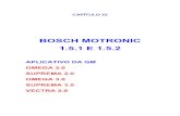 BOSCH MOTRONIC 1.5.1 E 1.5...MOTRONIC 1.5 Omega 2.0 e 3.0, Vectra 2.0 é um sistema multiponto digital que conjuga a injeção de combustível e a ignição. Possui autodiagnóstigo,