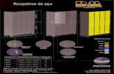 Roupeiros de aço - Dm Industria 8 portas.pdf · RP-60 1950(A) x 900(L) x 400(P) 06 RP-40 1950(A) x 615(L) x 400(P) 04 RP-20 1950(A) x 325(L) x 400(P) 02 A 922 mm 922 mm 235mm Cabide