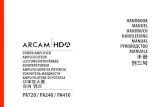 PA720 / PA240 / PA410 - Arcam Manual... · remove cover (or back). No user serviceable parts inside. Refer servicing to qualified service personnel. WARNING: To reduce the risk of