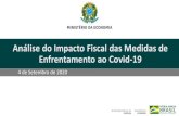 Análise do Impacto Fiscal das Medidas de Enfrentamento ao ... · Auxílio Financeiro Emergencial (R$ 600,00 mensais por 5 meses) - MPV 937, 956, 970, 988; Lei 13.982 , MP 999, 1000.