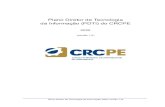 Plano Diretor de Tecnologia da Informação (PDTI) do CRCPE · Plano Diretor de Tecnologia da Informação 2020 (versão 1.0) 6 Apresentação O principal propósito do presente documento