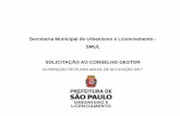 Secretaria Municipal de Urbanismo e Licenciamento - SMUL ......Circuito de Compras/Shopping Popular 596.269,56 Operação Urbana Centro 1.600.000,00 Projeto Redenção / Cracolândia