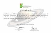 Certificados das Palestras - PHYSIKA.INFO · Certificamos que Alberto Avelino Cruz assistiu a palestra Tipos e Montagens de Telescópios, apresentada na III Jornada de Astronomia