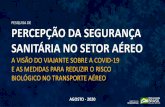 PESQUISA DE PERCEPÇÃO DA SEGURANÇA SANITÁRIA NO …€¦ · 18/09/2020  · pesquisa de percepÇÃo da seguranÇa sanitÁria no setor aÉreo a visÃo do viajante sobre a covid-19
