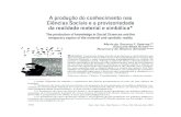 A produção do conhecimento nas Ciências Sociais e a … · 2013. 4. 2. · 152 Serv. Soc. Soc., São Paulo, n. 113, p. 152-170, jan./mar. 2013 A produção do conhecimento nas
