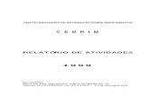 RELATÓRIO DE ATIVIDADES - CFF · C E B R I M RELATÓRIO DE ATIVIDADES 1999 Novo endereço SBS Q. 1 Bl. K Ed. ... (apresentação de poster); Congresso Médico de Brasília (apresentação