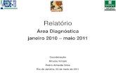 Área Diagnóstica janeiro 2010 maio 2011 · Relatório Área Diagnóstica janeiro 2010 – maio 2011 Coordenação Afranio Kritski Pedro Almeida Silva Rio de Janeiro, 23 de maio