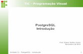 Programação Orientada a Objetos · Unidade 11 – PostgreSQL - Introdução 13 Tabelas Exemplo produto codigo nome preco codtipo 1 arroz 5.00 4 2 feijão 9.30 4 3 batata 2.45 3
