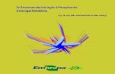 IV Encontro de Iniciação à Pesquisa da · Encontro de Iniciação à Pesquisa da Embrapa Rondônia (4. : 2013 : Porto Velho-RO) Anais do IV Encontro de Iniciação à Pesquisa