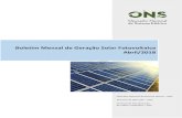 Boletim Mensal de Geração Solar Fotovoltaica Abril/2018 Men… · Boletim Mensal de Geração Solar Fotovoltaica Abril/2018 Pág. 7 / 37 Figura 6 - Geração solar fotovoltaica
