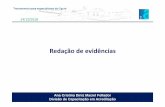 P6 Reda o de evidencias - ftp.inmetro.gov.brftp.inmetro.gov.br/.../treinamento-dicla/Redacao_de_evidencias.pdf · 14/12/2018 Treinamento para especialistas da Cgcre Auditoria (ABNT