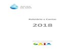 Relatório e Contas 2018 - aguasgaia.pt · tratada implementado este ano, iremos alargar o nosso sistema inteligente de telegestão, apresentaremos o sistema descentralizado de atendimento